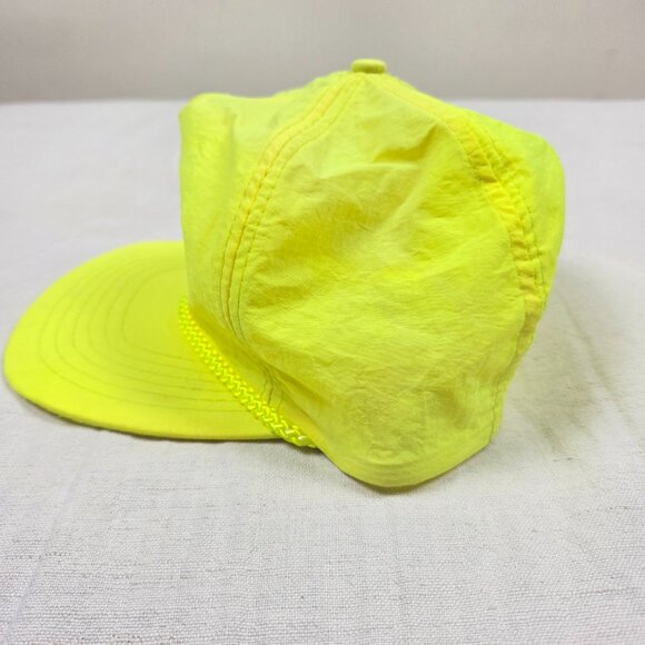 Vintage Chevrolet Neon Hat Cap Adult One Size Snap Back Chevy Trucker Racing - Picture 5 of 11